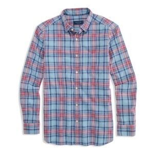 1901 | XL | Nordstrom Slim Fit Cotton Linen Lightweight Plaid Button-down Shirt